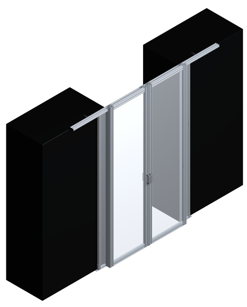 double sliding rigid door